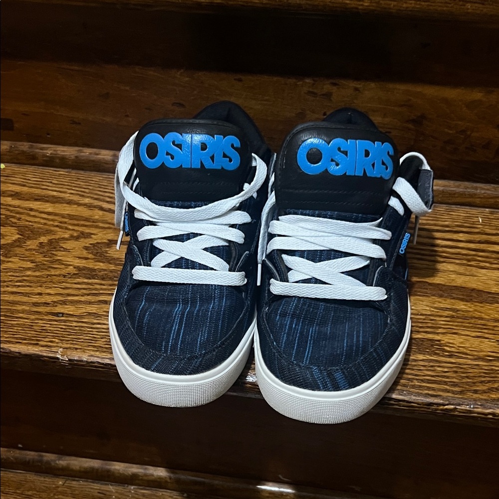 Osiris protocol Navy, White and Bright Blue Skate Sneakers